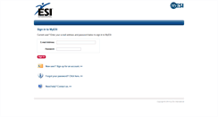 Desktop Screenshot of myesi.esi-intl.com